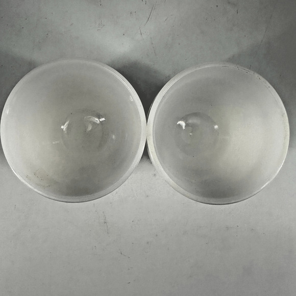 2 VINTAGE--Indiana Glass Milk Glass, footed dessert cup, Harvest Grape - Picture 6 of 7